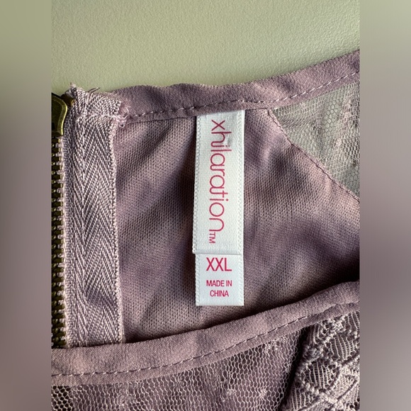 Xhilaration Fairy Goth Lace Cocktail Dress Violet Purple Y2K Women’s XXL - Picture 5 of 16